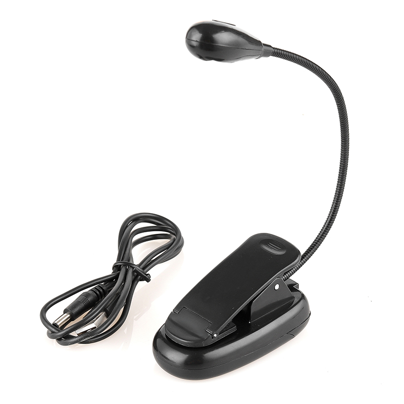 Adjustable Portable Battery Powered Piano Clip Reading Light LED Light For Music Stand GH-025