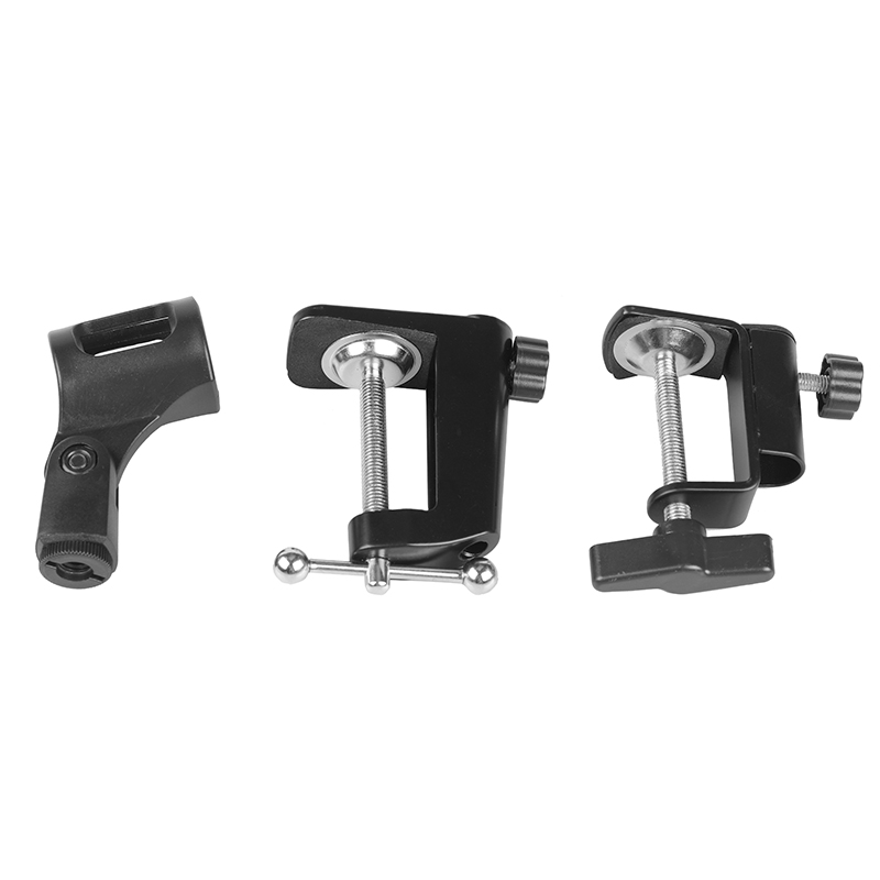360 Degree Rotating Flexible White Black Aluminum Shock Mount Stand for Condenser Microphone NB-35W
