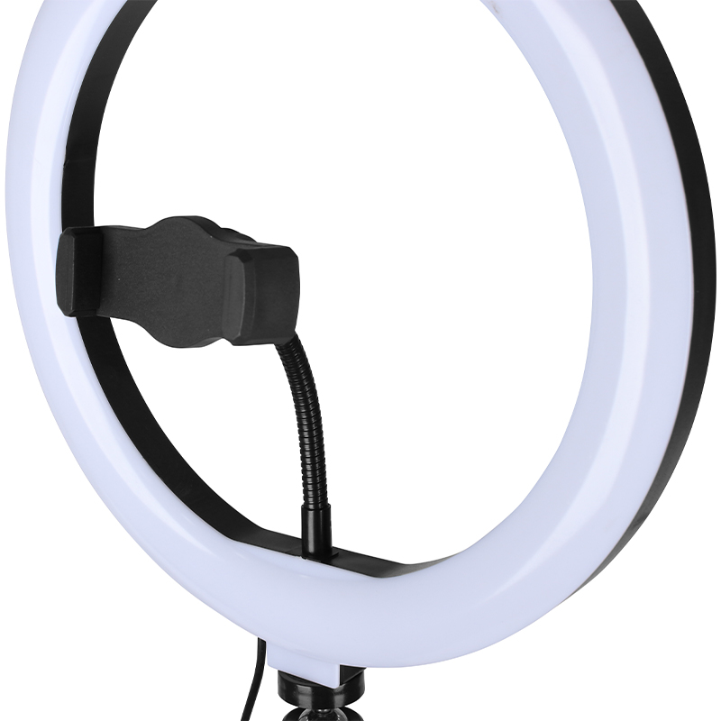 360 Degree Rotation Selfie Ring Light Led Lamp With Tripod Stand Live Streaming Adjustable Phone Holder GH-301phone holder with led