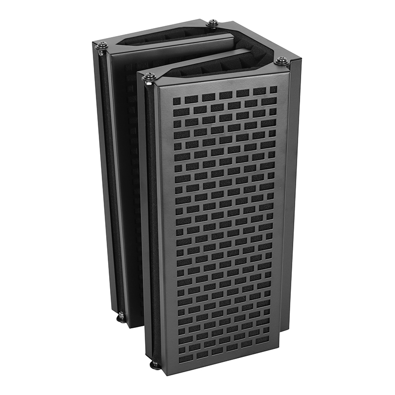 Factory Supply 5 Panels Adjustable Foldable Metal Microphone Isolation Shield With Mic Threaded Mount for Recording FM-5