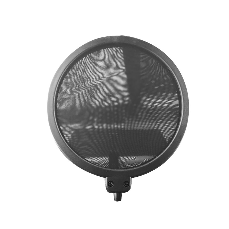 Dual Layer Portable Studio Recording Microphone Pop Filter With Universal Clamp Mount F-1