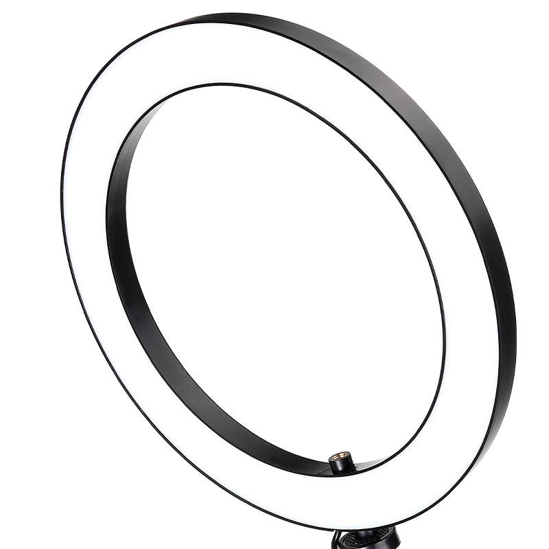 Adjustable Mobile Phone Stand with LED Ring Light & Metal Clip - Durable Heavy Duty Holder for All Phones NB-35 LED