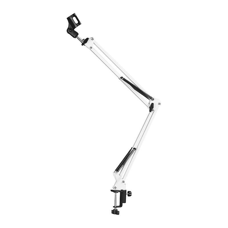 360 Degree Rotating Flexible White Black Aluminum Shock Mount Stand for Condenser Microphone NB-35W