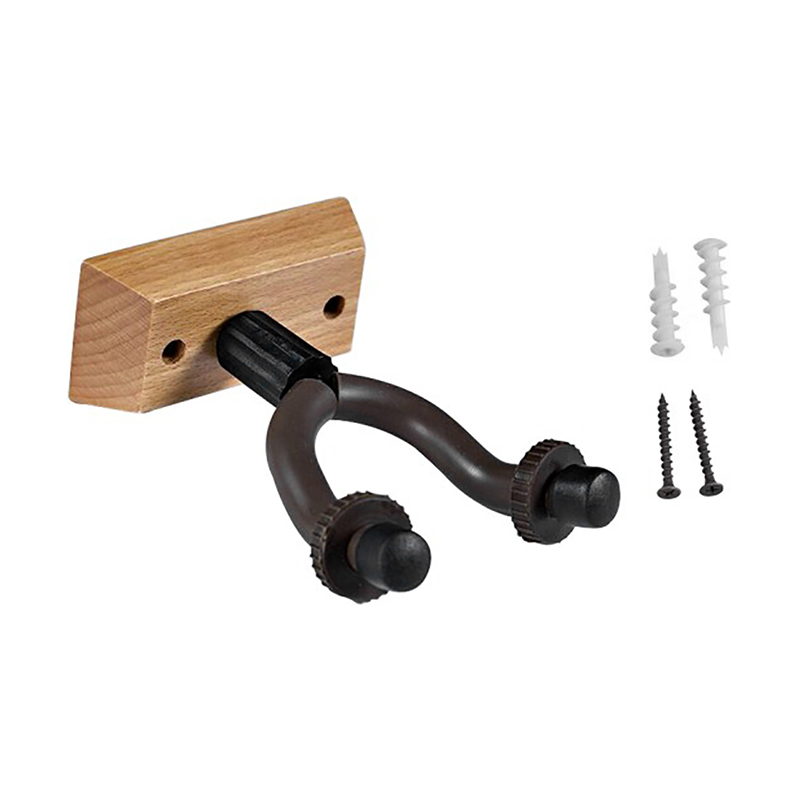 New Design Guitar Accessories Wooden Base Wall Mount Solid Closet Guitar Hook Hanger Holder GH-021