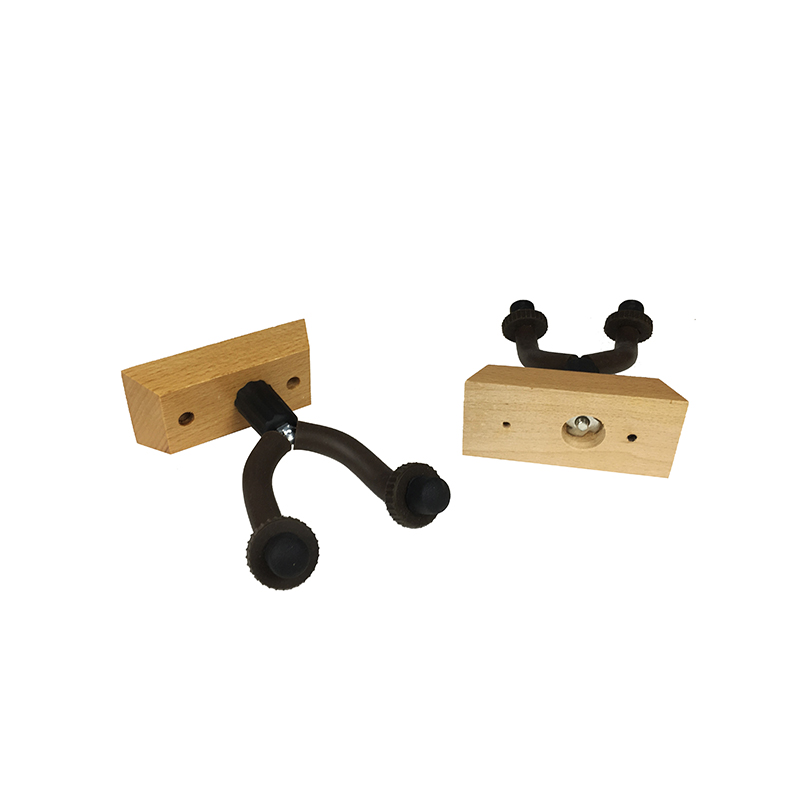 New Design Guitar Accessories Wooden Base Wall Mount Solid Closet Guitar Hook Hanger Holder GH-021