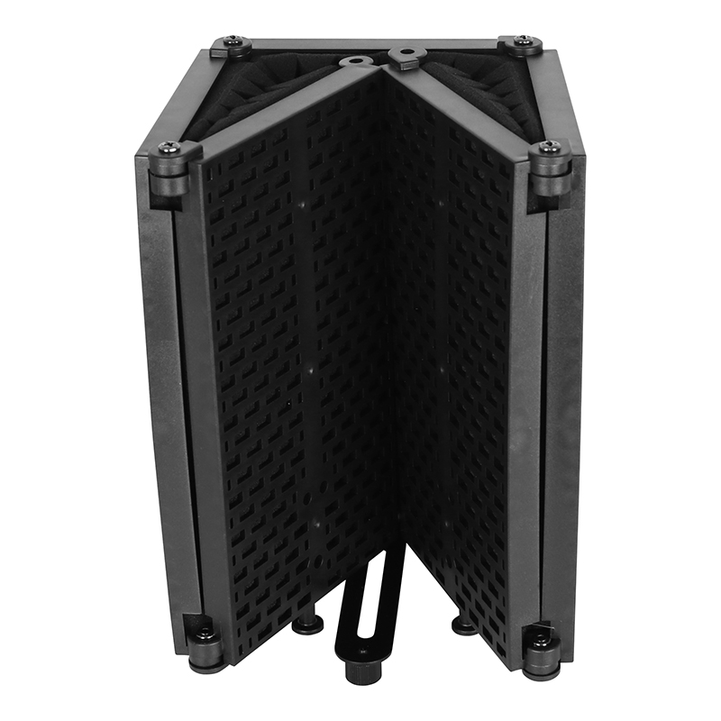 5 Doors Recording Mic Reflexion Filter Portable Plastic Vocal Studio Broadcast Microphone Sound Isolation Shield Plate FP-5