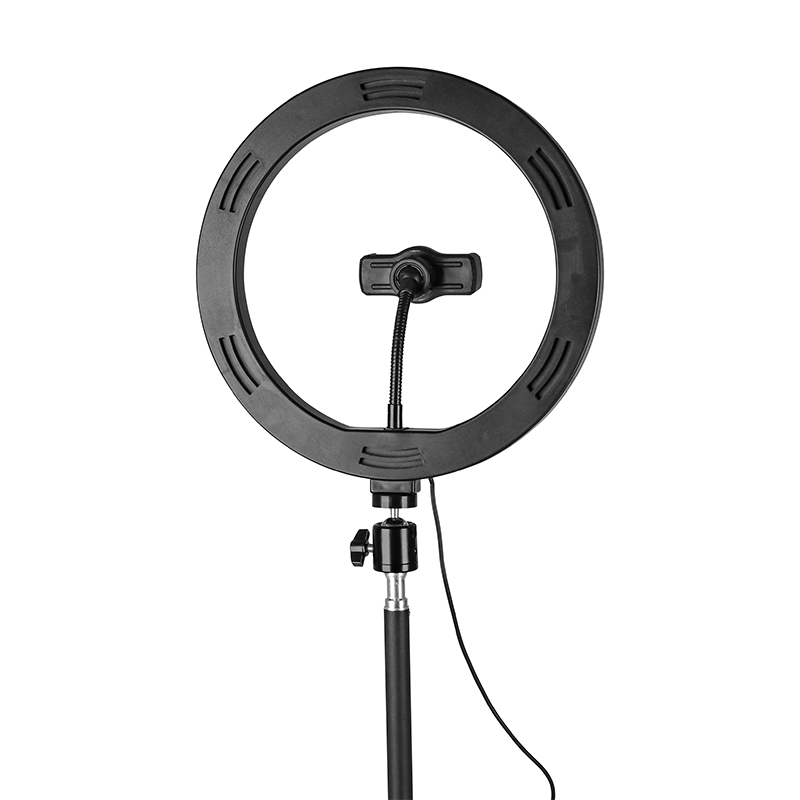 360 Degree Rotation Selfie Ring Light Led Lamp With Tripod Stand Live Streaming Adjustable Phone Holder GH-301phone holder with led