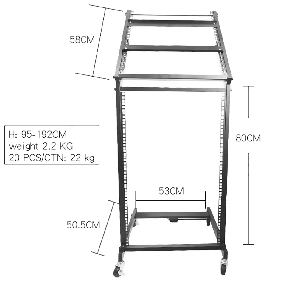 High Quality Professional Stand Mixer Rack DJ Mixer Stand With Wheels MX-3